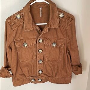 Free People Eisenhower Slouchy Denim Jacket